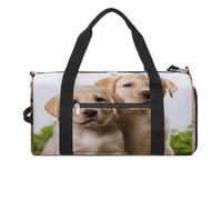 Borsa da palestra con divertente cucciolo di labrador, zaino da palestra per donne e uomini, con scomparto per scarpe, mini borsa da palestra riutilizzabile, mini borsa da palestra, divertente