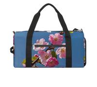 Borsa da palestra con fiori rosa per uomo e donna, borsa da palestra impermeabile, grande borsa da viaggio per allenamento