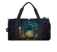 Borsa da palestra con lucciole e lanterna, borsa da palestra per donne e uomini, con scomparto per scarpe, borsa da palestra riutilizzabile, mini borsa da palestra, lucciole e lanterna, taglia unica