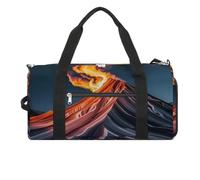 Borsa da palestra con motivi marmorizzati che ricordano le cime delle montagne per uomini e donne, borsa da palestra impermeabile, grande borsa da viaggio per allenamento