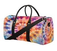 Borsa da palestra con motivo astratto tie dye a vortice, per uomini e donne, impermeabile, pieghevole, da viaggio, leggera, da portare con sé, per allenamento e ospedale