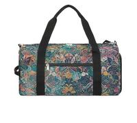 Borsa da palestra con motivo floreale e farfalle in pizzo per uomo e donna, borsa da palestra impermeabile, grande borsa da viaggio per allenamento