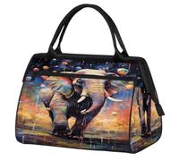 Borsa da palestra con palloncini e elefanti, per donne e uomini, da viaggio, sport, con custodia trolley, impermeabile, borsa sportiva da palestra, weekender, per la notte, per palestra, sport,