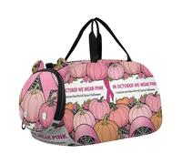Borsa da palestra con ragnatela di zucca rosa, piccola borsa da palestra con scomparto per scarpe, leggera, borsa da ballo per la notte, borsa da spiaggia, nuoto, sport in piscina