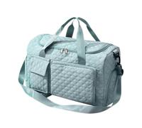 Borsa da palestra con scomparto per scarpe, borsa da viaggio personale con scomparto per scarpe - Indossare una borsa da donna con tracolla allargata | Separazione umida e asciutta Duffels di gra