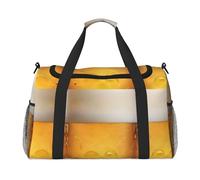Borsa da palestra con stampa a bolle di birra, borsa da palestra con bagaglio a mano, borsa per il fine settimana, borsone e borsa a tracolla per viaggi e fitness