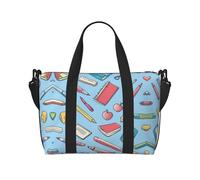 Borsa da palestra con stampa con strumenti per prendere appunti, borsa da viaggio per fine settimana adatta per viaggi di lavoro