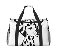 Borsa da palestra con stampa dalmata, borsa da palestra con bagaglio a mano, borsa per il fine settimana, borsone e borsa a tracolla per viaggi e fitness