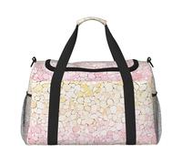 Borsa da palestra con stampa glitter finti color oro rosa, borsa da palestra con bagaglio a mano, borsa da viaggio per il fine settimana, borsone e borsa a tracolla per viaggi e fitness