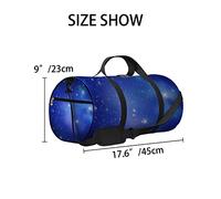 Borsa da palestra con tracolla, cerniera, 2 tasche laterali, per uomini e donne, da viaggio e da riporre, con motivo Galaxy Night Space.