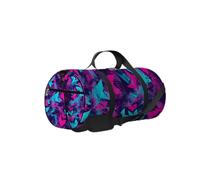 Borsa da palestra con tracolla, cerniera, motivo astratto senza cuciture, freccia caotica, stile shabby, per uomo e donna, borsa da viaggio e da viaggio.