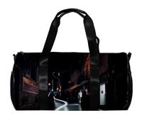 Borsa da palestra da donna, borsa da palestra da uomo, borsa da palestra da donna, borsa da viaggio per weekender, paesaggio lago e boschi di montagna, Motivo 2672, 45x23x23cm(17.7x9x9in)