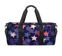 Borsa da palestra da donna, borsa sportiva, borsa da palestra da donna, borsa tote per viaggi, allenamento, Happy Labor Day, motivo blu, Motivo 2235, 45x23x23cm(17.7x9x9in)