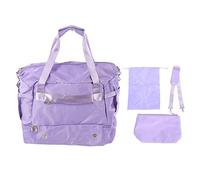 Borsa da palestra da donna, borse da viaggio impermeabili con porta di ricarica USB Borsone da weekend con tasche multiple di grande capacità per sport, vacanze, shopping, (Lavender Purple)