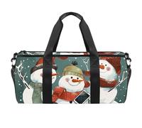 Borsa da palestra da donna, borsone da palestra, borsa da viaggio per yoga, borsone per allenamento, buon Natale Babbo Natale, Motivo 2176, 45x23x23cm(17.7x9x9in)