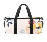 Borsa da palestra da donna, borsone da uomo, borsa da palestra da donna, borsa tote per viaggi, allenamento, moderno bouquet a righe blu navy, Motivo 4506, 45x23x23cm(17.7x9x9in)