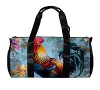 Borsa da palestra da donna, borsone da uomo, borsone da palestra, borsa da viaggio per weekender, borsa da notte, pinguino cartone animato animale antartico adorabile, Motivo 6916,