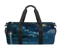Borsa da palestra da donna, borsone da uomo, borsone da palestra, borsa per il weekend notturno, borsa per il weekend con frutta, anguria, rosso acquerello, Motivo 1460, 45x23x23cm(17.7x9x9in)