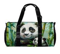 Borsa da palestra da uomo, borsa da palestra, borsa da allenamento, borsa da viaggio per yoga, borsone per allenamento, foglia di palma fenicottero tropicale moderno plaid, Motivo 6283,