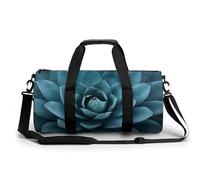 Borsa da palestra da viaggio con piante di agave per donne e uomini, borsa da viaggio cilindrica, borsa sportiva da allenamento con tracolla