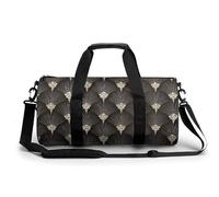 Borsa da palestra da viaggio di forma vintage per donne e uomini, borsa da viaggio cilindrica borsa da allenamento sportiva con tracolla