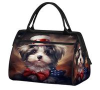 Borsa da palestra dipinta con cucciolo di cucciolo di animale per uomini e donne, borsone da viaggio per sport e viaggi, borsa impermeabile per il fine settimana, borsa leggera da portare a mano