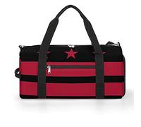 Borsa da palestra divertente con bandiera Washington DC con scomparto per scarpe, borsone da viaggio, borsa da yoga