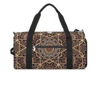 Borsa da palestra divertente in stile arabo con scomparto per scarpe, borsone da viaggio, borsa da yoga