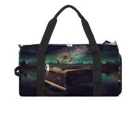 Borsa da palestra Dream Music Box Borsa da palestra per donne e uomini, zaino da palestra con scomparto per scarpe borsa da palestra riutilizzabile, mini borsa da palestra, carillon da sogno, taglia
