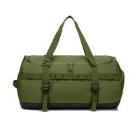 Borsa da palestra e da viaggio da uomo impermeabile di grande capacità da 60 litri con scomparto separato for scarpe, borsa da notte for il fine settimana (marrone classico)(Yellow)