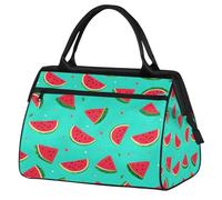 Borsa da palestra estiva con anguria per uomini e donne, borsa da viaggio sportiva da viaggio con frutta, impermeabile, borsa da viaggio per il fine settimana borsa da notte leggera