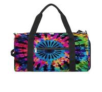 Borsa da palestra Exotic Tribe Tie Dye, borsa da palestra per donne e uomini, zaino da palestra con scomparto per scarpe borsa da palestra riutilizzabile, mini borsa da palestra, esotica tribù tie-dye