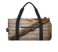 Borsa da palestra flauto musica borsa da palestra per donne uomini zaino borsa da palestra con scomparto per scarpe borsa da palestra riutilizzabile mini borsa da palestra flauto musica flauto, taglia