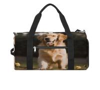 Borsa da palestra Golden Retriever Dog Gym Bag per donne uomini zaino borsa da palestra con scomparto per scarpe borsa da palestra riutilizzabile mini borsa da palestra Golden Retriever Dog, taglia
