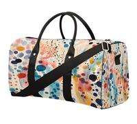 Borsa da palestra impermeabile da viaggio pieghevole con macchie di inchiostro colorato con spallacci