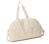 Borsa da palestra impermeabile di grande capacità resistente agli strappi con tasche multiple per nuoto, allenamento, viaggi, borsa da palestra impermeabile essenziale, Beige, Bellezza di massa
