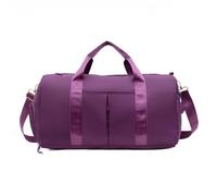 Borsa da palestra impermeabile in nylon per uomini e donne, per allenamento, fitness, viaggi, tappetino da yoga, borsa sportiva con scomparto per scarpe (viola)