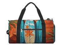 Borsa da palestra in legno per tavola da surf per uomo e donna, resistente all'acqua, borsa da viaggio leggera per sport di viaggio, bianca, taglia unica