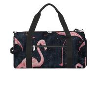 Borsa da palestra in stile fenicottero pesca per uomini e donne resistente all'acqua borsone da viaggio leggero borsa per viaggi sport, bianco, taglia unica