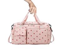 Borsa da Palestra in Tessuto Oxford - Borsone da Viaggio Tattico 48x24x27cm | Borse Sportive con Scomparto Scarpe & Separazione Bagnato/Asciutto, Borsone da Viaggio Donna, Tracolla & Mano per Nuoto, Y