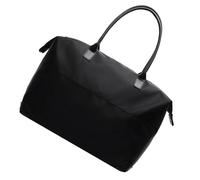 Borsa da palestra in tessuto Oxford di grande capacità, borsone da viaggio per weekend, bagaglio per la notte, sport all'aria aperta, borsa da palestra piccola, Colore: nero., S