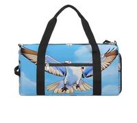 Borsa da palestra leggera con gabbiani in volo, borsone da viaggio con scomparto per scarpe, borsa da palestra da donna per pernottamento, fine settimana, yoga, palestra, viaggi di lavoro, sport e