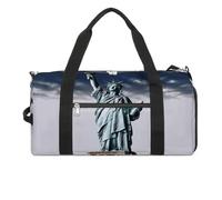 Borsa da palestra leggera con motivo Statua della Libertà, borsone da viaggio con scomparto per scarpe, borsa da palestra da donna per pernottamento, fine settimana, yoga, palestra, viaggi di lavoro