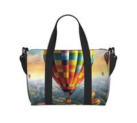 Borsa da palestra Little Squirrel Duffel Bag per uomo donna borsa da viaggio per la notte con scomparto per scarpe borse da allenamento, Palloncino ad aria calda., Taglia unica, Borsone da viaggio