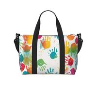 Borsa da palestra Little Squirrel Duffel Bag per uomo donna borsa da viaggio per la notte con scomparto per scarpe borse da allenamento, Bambini stampa a mano, Taglia unica, Borsone da viaggio