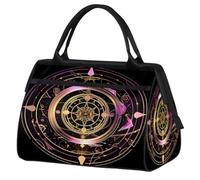 Borsa da palestra magica etnica dipinta per uomini e donne, borsone sportivo da viaggio, impermeabile, borsa da viaggio per il fine settimana, borsa leggera da portare a mano