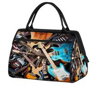Borsa da palestra magica per chitarra elettrica per uomo e donna, borsa da viaggio per chitarra musicale, borsone sportivo, impermeabile, borsa da viaggio per il fine settimana, borsa leggera da