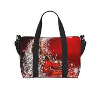 Borsa da palestra natalizia con stampa magica per donne, borsa per la notte, borsa per oggetti personali, borsa a tracolla per donne e uomini, taglia unica, Nero , Taglia unica