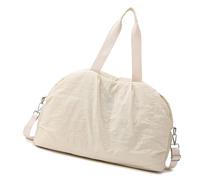 Borsa da palestra Oxford resistente agli strappi di grande capacità con scomparti multipli per sport, viaggi, maternità, borse da viaggio oversize essenziali con manici rinforzati, Beige, Bellezza di