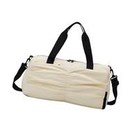 Borsa da palestra Oxford resistente all'acqua con scomparti separati bagnati e asciutti per viaggi e sport, borsa da palestra traspirante per uomini e donne, Beige, Bellezza di massa